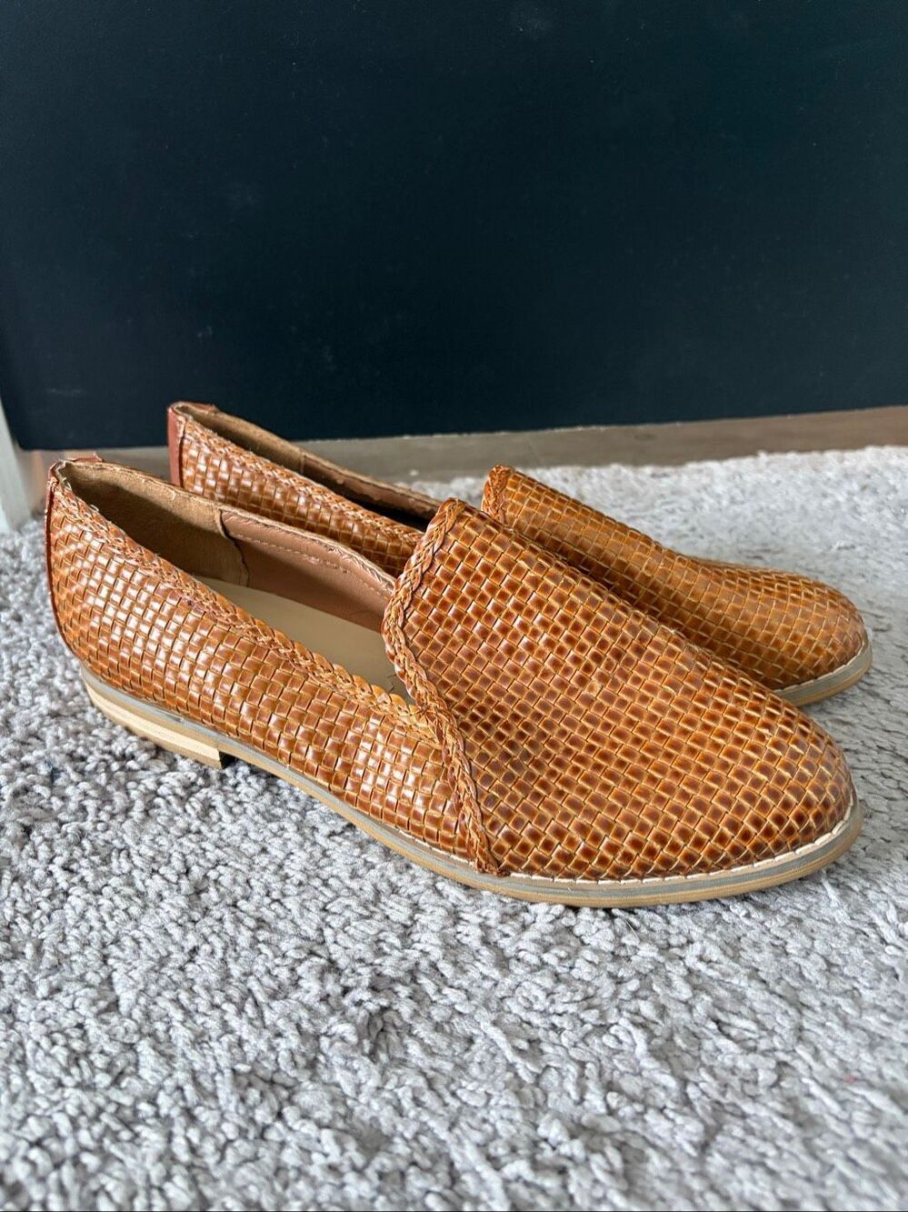 Indigo Rd. Women’s Basket Woven Loafers Flats Brown Size 7